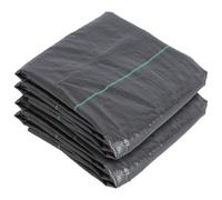 110gsm Weed Control Membrane 4m x 10m Coverage (2 Rolls) Harbour Housewares Black One Size