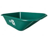 110L Wheelbarrow Replacement Plastic Body Tray - Pre-Drilled for Bertie Barrow - Compatible with Many 100L & 110L Wheelbarrow Frames - Made in UK (green)