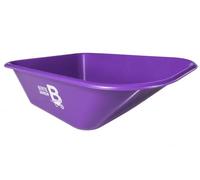 110L Wheelbarrow Replacement Plastic Body Tray - Pre-Drilled for Bertie Barrow - Compatible with Many 100L & 110L Wheelbarrow Frames - Made in UK (Purple)