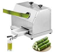110LBS/H Manual Sugar Cane Juicer Machine, Commercial Sugar Cane Press, Sugarcane Juicer with 3 Stainless Steel Rollers and 2.4Inch Large Feeding Chute, Home Extractor Squeezer