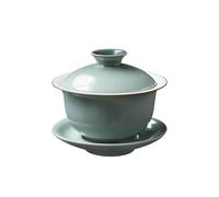 110ml-3.5oz ceramic simple home cover a bowl of tea cups, three talents, Chinese-style hand-grabbed tea bowls-pot fun