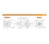 110mm 130mm Flange Planetary Gearbox Reducer 19mm 22mm 24mm Input Reducer Step-down gearbox for 1KW-3KW Servo electronic starter IINKUEYK(19mm For Servo Motor,Ratio 35 to1)