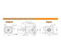 110mm 130mm Flange Planetary Gearbox Reducer 19mm 22mm 24mm Input Reducer Step-down gearbox for 1KW-3KW Servo electronic starter CZAOINCU(For Nema 52 Stepper,Ratio 7 to1)
