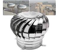 110mm & 160mm Rotating Chimney Cowl Cap - 300mm Stainless Steel Rust-Resistant Maintenance-Free Easy Installation Smooth Pipe Rain Cover for Optimal Ventilation Efficiency