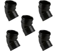 110mm Double Socket 135° Degree Bend Black - Double Socket 110mm Drainage Fittings 5Pcs