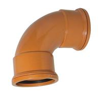 110mm Drainage Fittings Underground Double Socket Pipe Fitting 87.5 Degree Elbow Bend