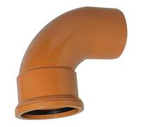 110mm Drainage Fittings Underground Single Socket Pipe Fitting 87.5 Degree Elbow Bend
