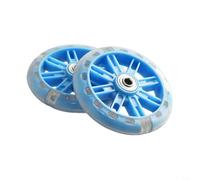 110mm LED Light Wheels for Kids' Scooters, Great for Stunt Push and Fun Rides (Blue)