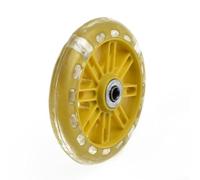 110mm LED Light Wheels for Kids' Scooters, Great for Stunt Push and Fun Rides (Yellow)