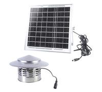 110mm Metal Roof Ventilator with 8W Panel Auto Start Energy Efficient Exhaust Fan for Kitchen Bathroom Greenhouse Automatic Solar Exhaust Structure