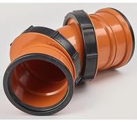 110MM Orange Underground Pipe Fittings, Push Fit Fittings Adjustable 7 to 87.5 Bend Elbow