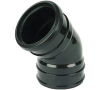 110mm Pushfit Black Soil Pipe Elbow Bend 45 Degree 45 Double Socket Spb6