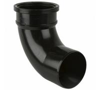 110mm Pushfit Black Soil Pipe Elbow Bend 92.5 Degrees Single Socket Spb7
