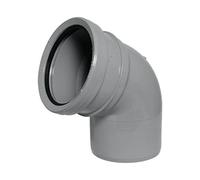 110mm Ring Seal Soil 112.5 Degree Socket to Spigot Bend- Grey