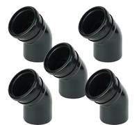 110mm Single Socket 135° Degree Bend Black - Double Socket 110mm Drainage Fittings 5Pcs