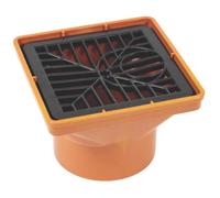 110mm Square Hopper And 150X150mm Grid For Underground Drainage Floplast D504