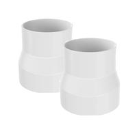 110mm to 100mm Ducting Reducer 2-Piece Suit Duct Adaptor for Tumble Dryer Vent Hose, Connect Round Duct Ventilation Extractor Fan