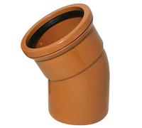 110mm Underground Drainage 30deg Single Socket Bend - Pipelife