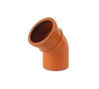 110mm Underground Drainage 45 deg Single Socket Bend - Pipelife
