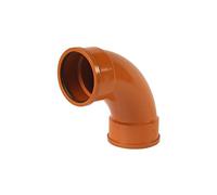 110mm Underground Drainage 90deg Double Socket Bend - Pipelife
