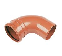 110mm Underground Drainage 90deg Single Socket Bend - Pipelife