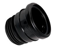 110mm Universal Soil Pipe to Clay Cast Iron Drain Pipe Connector Adaptor (Black)