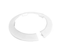 110mm White Soil Pipe Collar, Snap-Fit Pipe Cover, PVC Pipe Flange for Toilet & Drain Pipes, Wall & Floor Pipe Penetrations