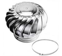 110mm Wind Turbines Attic Air Vent, Rotating Chimney Cap Ventilating Turbines Vents,Stainless Steel 304 Leak Proof Easy to Install, for Houses, Factory Farm, Single Color(110mm/4.33in(304))