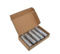 110mm x 74m Black Thermal Transfer Ribbons Wax Grade Ribbons, Pack of 5. for Zebra Desktop Printers. (5 Ribbons)