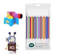 110PCS 22 Colors Refill Packs, Pen Refills for 3D Doodler Start, 3D Pen Refills Sticks Pen Refills for 3D Doodle, 3D Doodler Pen Refills, 2.5 Mm 3D Pen Filament Refills, for 3Doodler Start Pen