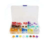 110Pcs 5A 7.5A 10A 15A 20A 25A 30A 35A APM ATM Auto Car Truck SUV Mini Blade Type Fuse Kit Protected circuits
