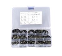 110Pcs Bonded Sealing Washers, Automotive Seal Gasket Crush O Ring Assortment Kit Set M6 M8 M10 M12 M14 M16 M18 M20 Rubber Drain Plug Gasket Metal Flat Washer for Oil Filter