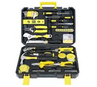 110Pcs Home Tool Kit Set with Storage Toolbox, All Purpose Hand Tools with Socket Wrench Set & Screwdrivers & Pliers, General Household Toolbox for Home Repair, Car Maintenance & DIY Projects