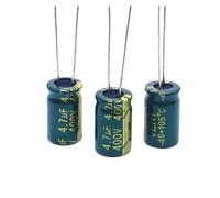 110pcs/lot 400v 4.7UF high frequency low impedance 400V4.7UF aluminum electrolytic capacitor size 8 * 12 S22 20% EKFBQBGW