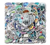 110Pcs Manatee Stickers for Girls Boys Child Adults Teens,Marine Animal Stickers for Skateboard,Laptop,Water Bottles,Bicycle,Computer,PVC Waterproof Vinyl for Wall,Graffiti Stickers Pack