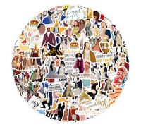 110Pcs Musical Stickers for Hamilton, Waterproof Stickers for Laptop Decal,Laptop Hydro Water Bottle Car Cup Computer Guitar Skateboard Luggage, Hamilton Merch for Kid, Teen, Adult DIY Gift