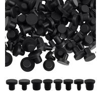 110pcs Silicone Rubber Hole Plugs 8 Sizes Assorted Silicone Plug Cap Set for Waterproof Sealing Pipe Holes Powder Coating Test Tube Lab Use