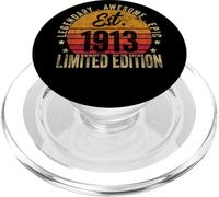 110th Birthday Vintage 110 Year Old Est 1913 Limited Edition PopSockets PopGrip for MagSafe