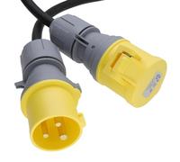 110V 16A Commando Hookup 2.5mm H07RN-F Rubber Heavy Duty Mains Extension Cable 2m