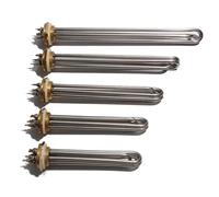 110V/220V/380V Industrial Immersion Water Heater Resistance DN32/DN40/DN50 Element Pipe 1Pcs(DN50,220V_6KW 240MM)