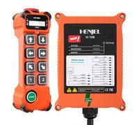 110V 220V 380V Industrial Wireless Crane Remote Control for Hoist Overhead Bridge Crane Radio Gantry Crane Remote Controller 8 Buttons Transmitter and 110-460V Receiver