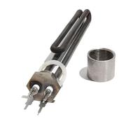 110v 220v 380v Water Resistance Fast Heating Element DN25 1" 304SS Thread Solar Green Folded Tank Tube 1KW 2KW 3KW 4KW(Set,380V,4KW 260mmL)