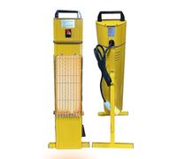 110V Electric Heater 1200W Portable Infrared Heater with Gold Heating Element, ON/OFF Switch, 2.5mm² Cable, 16A Plug Heavy Duty Ideal for Construction and Worksite Heating