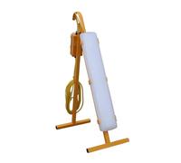 110 Volt LED Work Light A-Frame Stand Plasterer’s Light 30 Watts 2600 Lumens Link Light with Twin 16 Amps Socket and Plug, Site Lighting