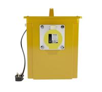 110V Site Transformer 1.5kVA Portable 2 Gang Outlets with 16 Amps Socket for Worksites and Site Electrical