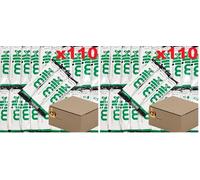 110x Semi-Skimmed UHT Milk 10ml Individually Wrapped Sticks Portions Sachets Lakeland (Pack of 2)