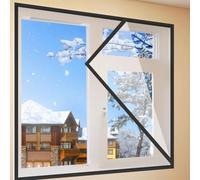 110x140cm,Window Insulation Kit Home Office Clear Film Winter Draught Excluder Condensation Frost Heating Glass Double Glazing Cold Weatherproofing Transparent