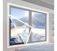 110x185cm,Window Insulation Film Kit for Winter & Summer, Weatherproofing Window Insulation Kits, Window Draft Excluder Film, Window Cold Blocker, Thermal Window Film