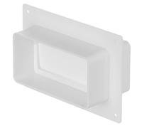 110x55 mm Connector with Backdraught Shutter/Non-Return Damper Flap (male) - Rectangular Joint with Flange