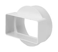 110x55mm -Ø 100mm Flat Rectangular to Round Ducting Adapter - Straight Duct Connector